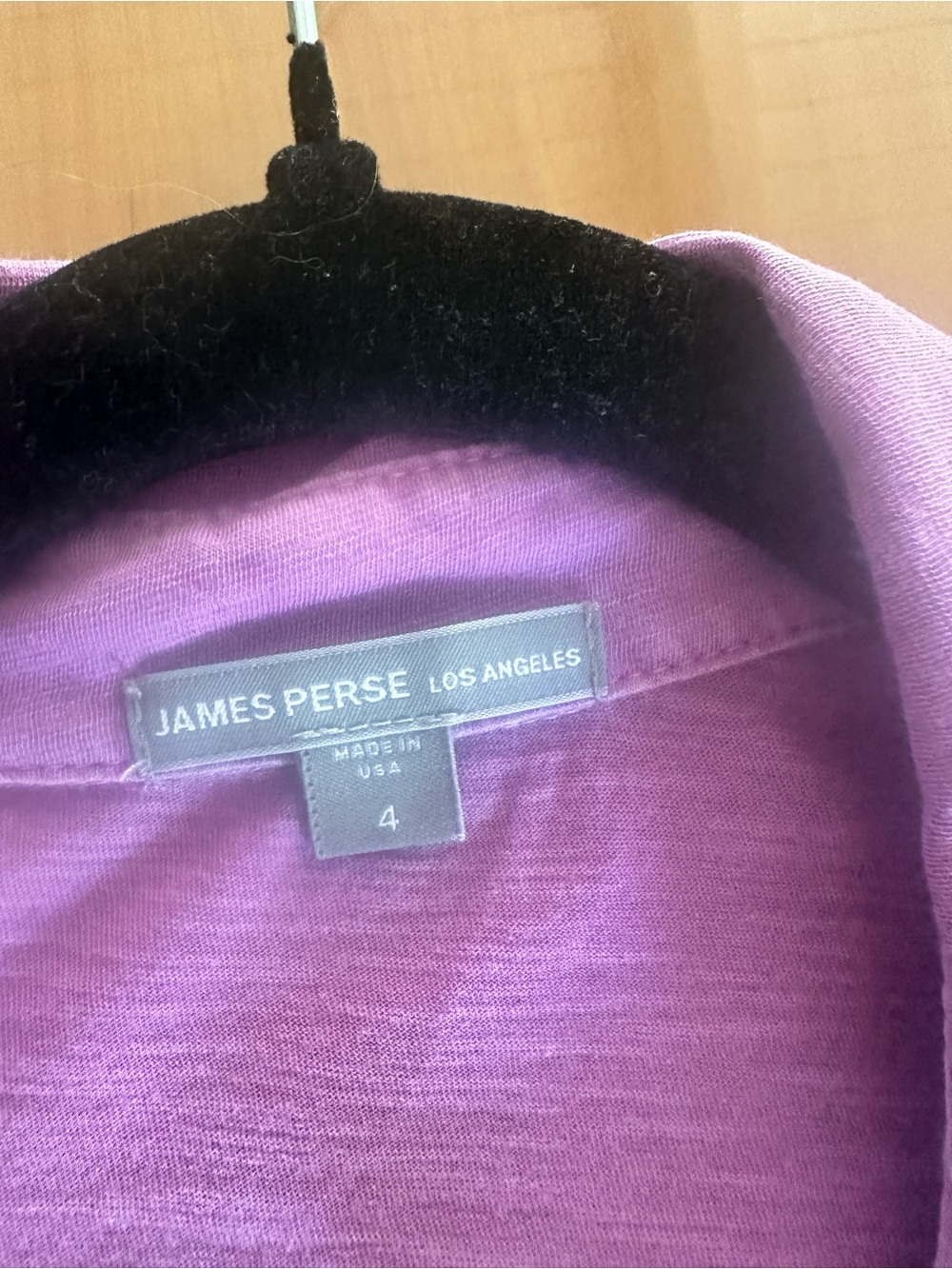 James Perse Lilac Lightweight Shirt Jacket - Picture 3 of 4
